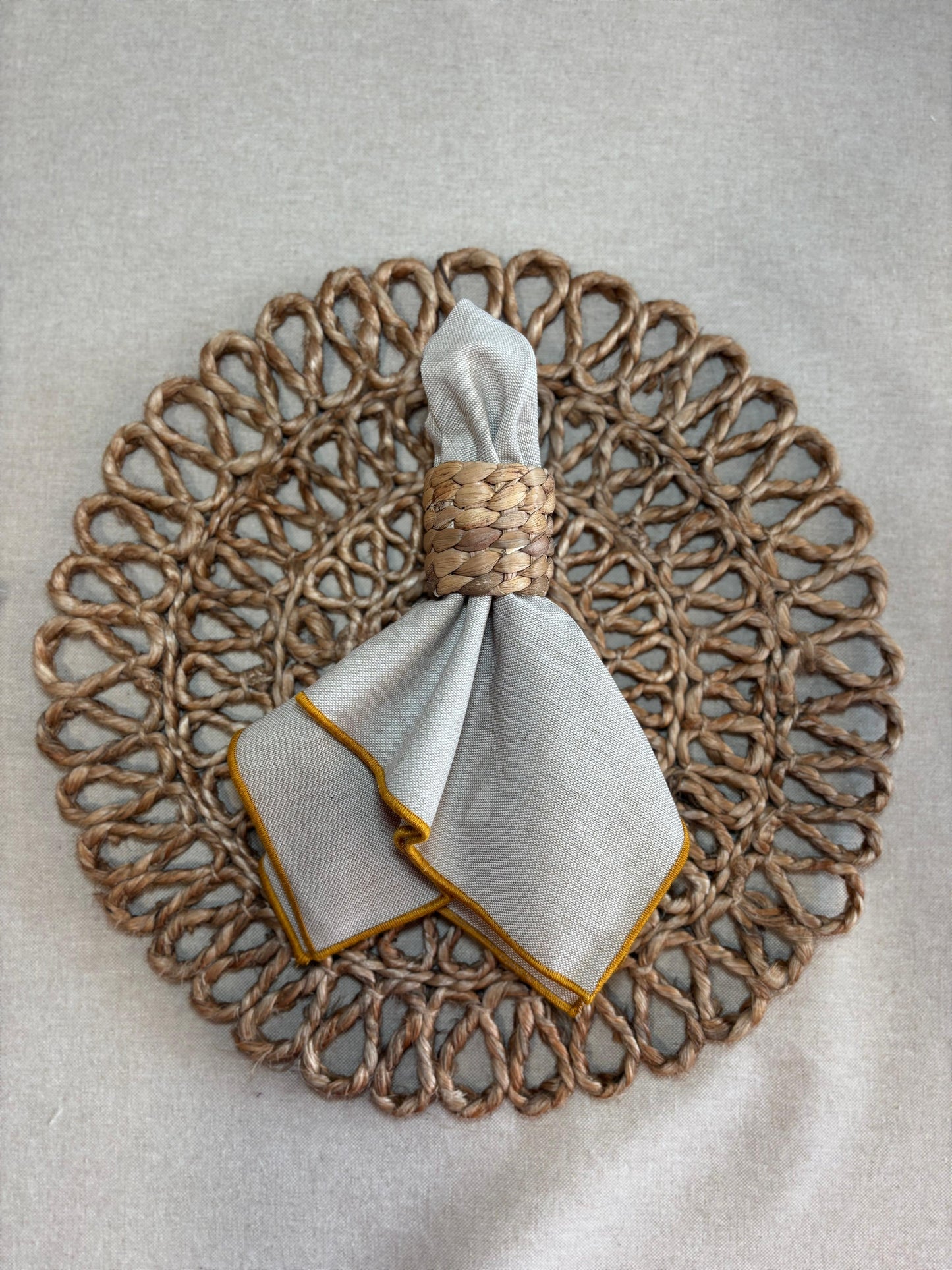 SERVILLETA ALGODÓN RÚSTICA BEIGE