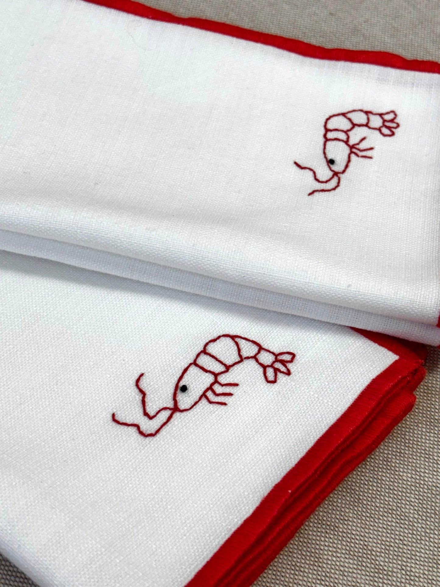 PACK DE 2 SERVILLETAS BORDADAS GAMBA