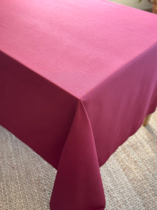 MANTEL ALGODÓN BURDEOS