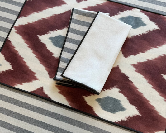 INDIVIDUAL RESINADO IKAT BURDEOS