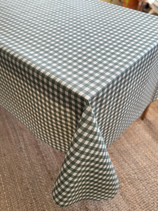 MANTEL RESINADO VICHY VERDE