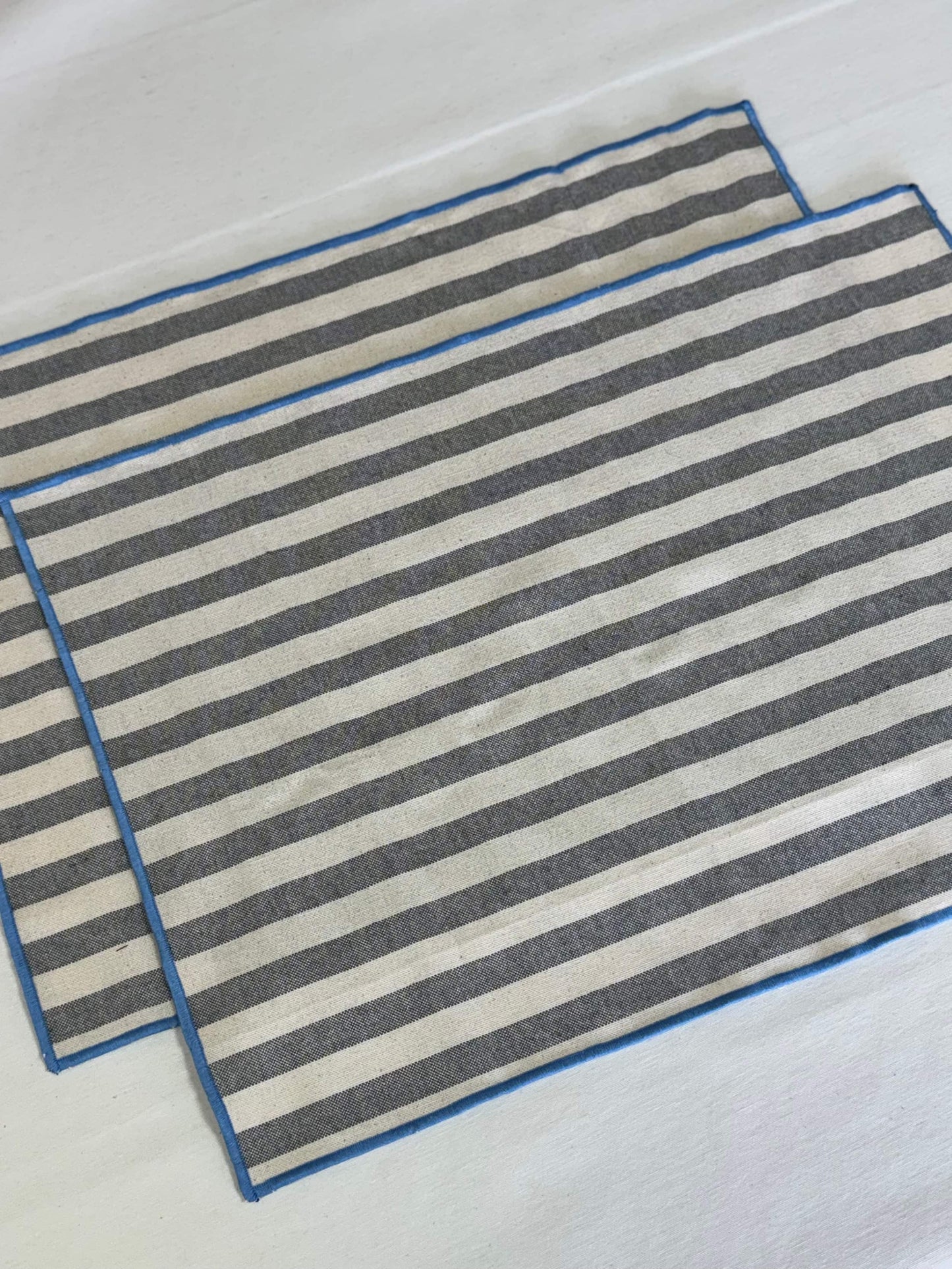 PACK INDIVIDUALES RAYAS GRIS CON CELESTE