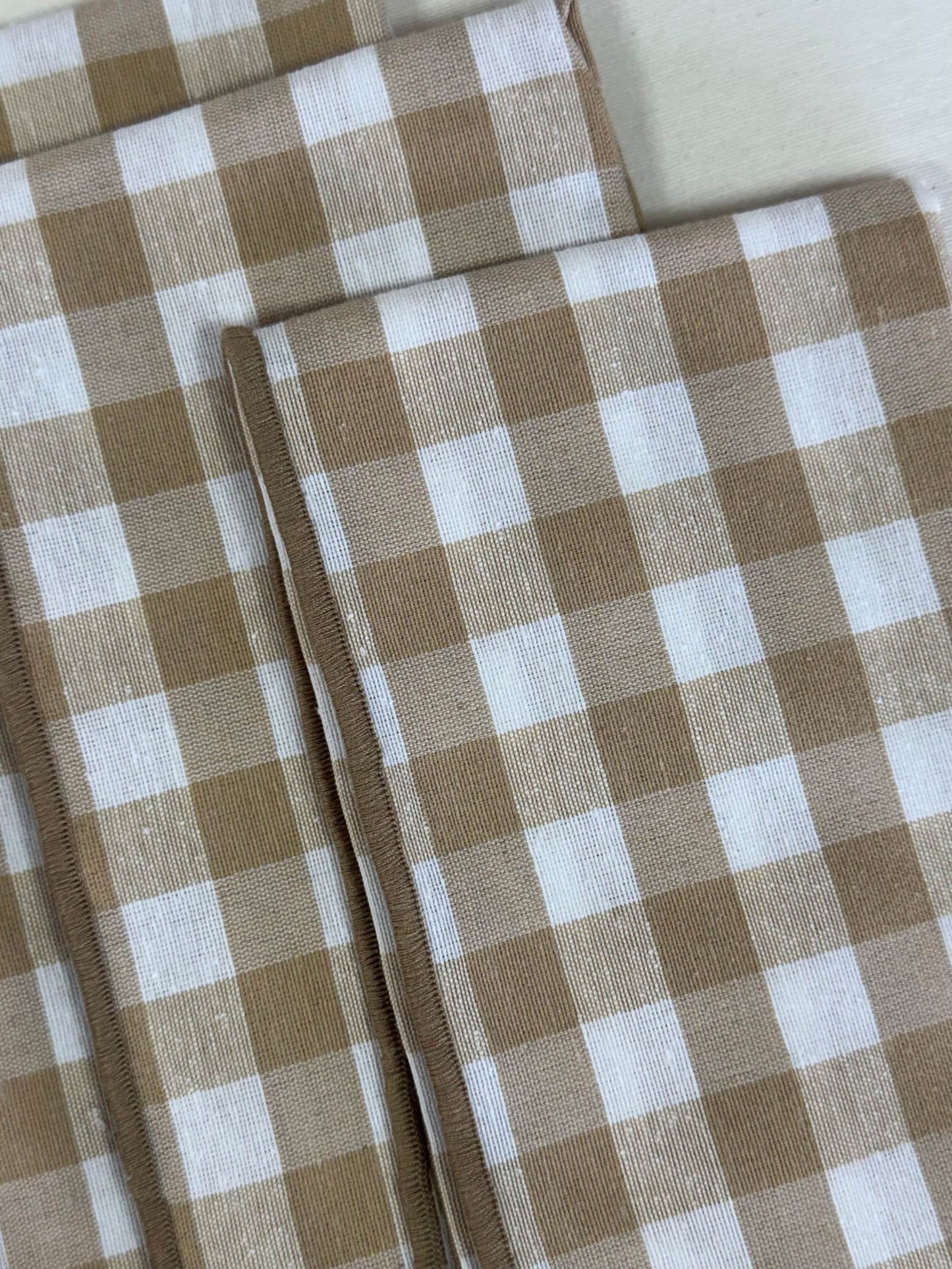 PACK SERVILLETAS VICHY BEIGE