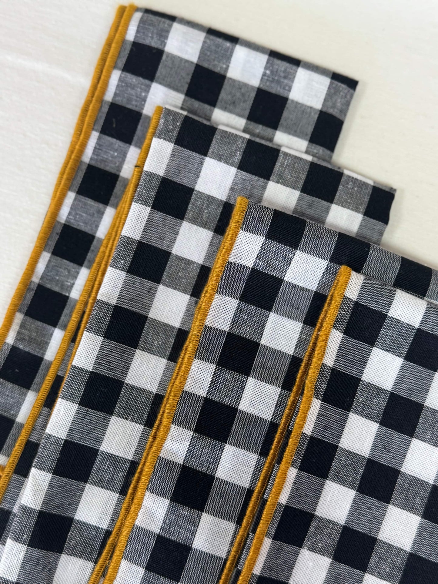 PACK SERVILLETAS VICHY NEGRO