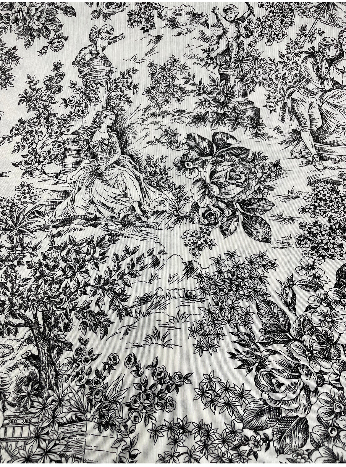 INDIVIDUAL RESINADO TOILE DE JOUY NEGRO