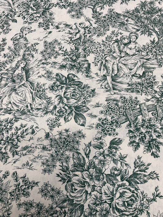 INDIVIDUAL RESINADO TOILE DE JOUY VERDE