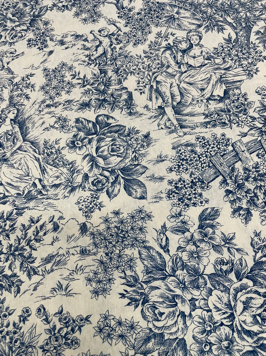 INDIVIDUAL RESINADO TOILE DE JOUY AZUL