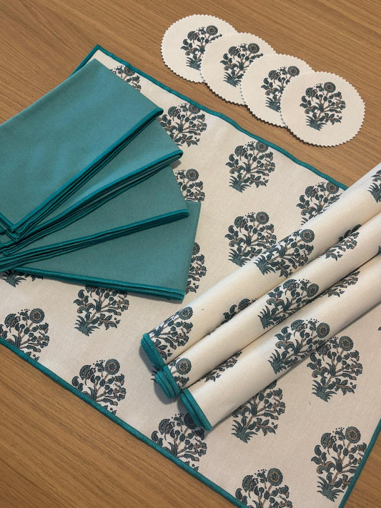 SERVILLETA ALGODÓN AGUAMARINA