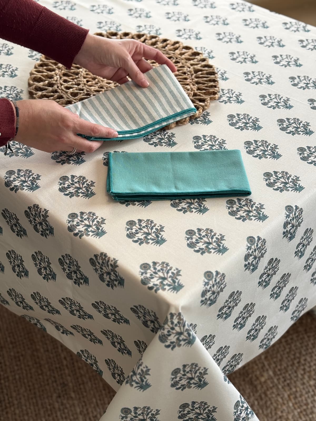 combina servilletas con tu mantel a medida jaipur