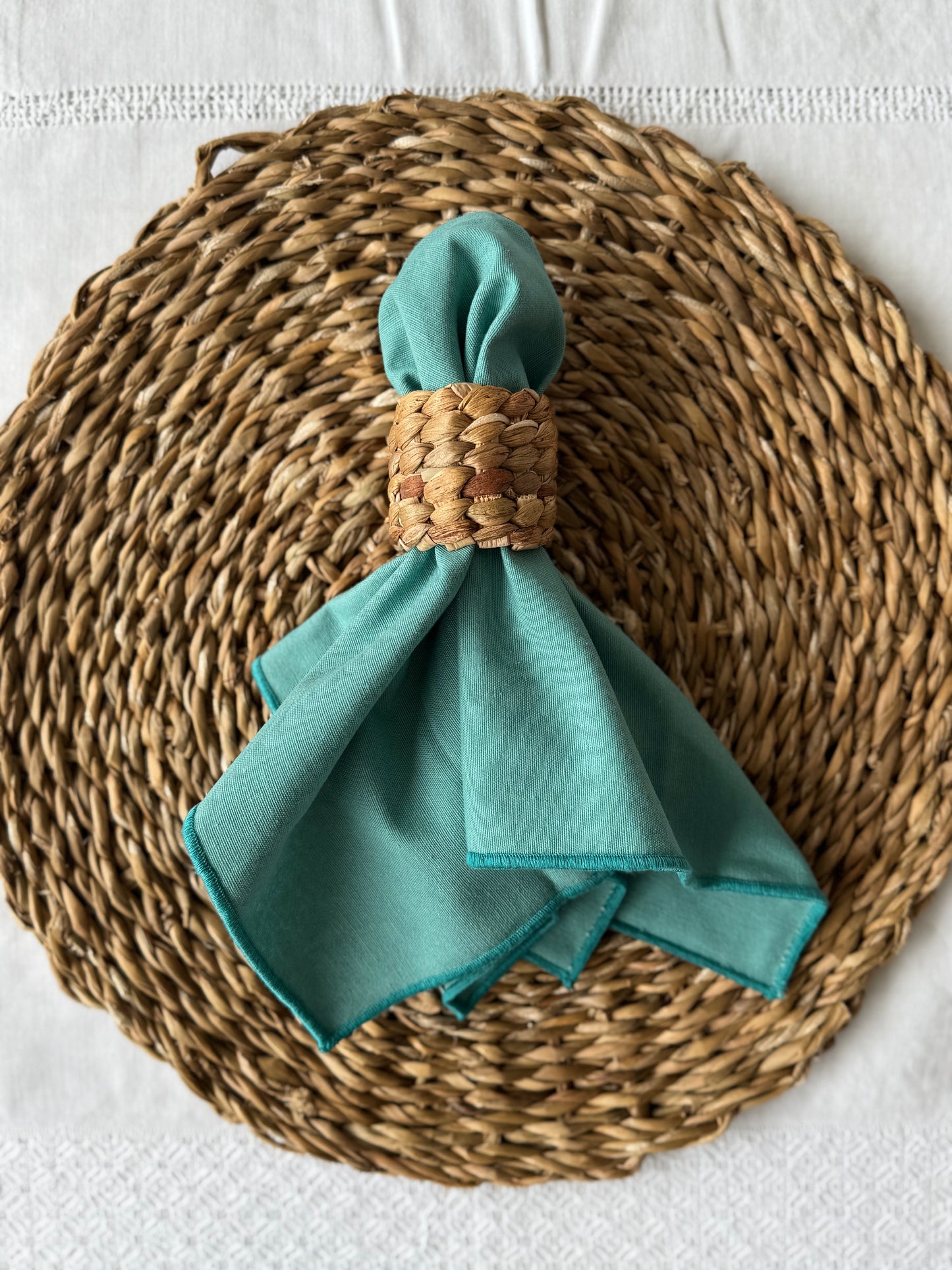 PACK 4 SERVILLETEROS RAFIA NATURAL