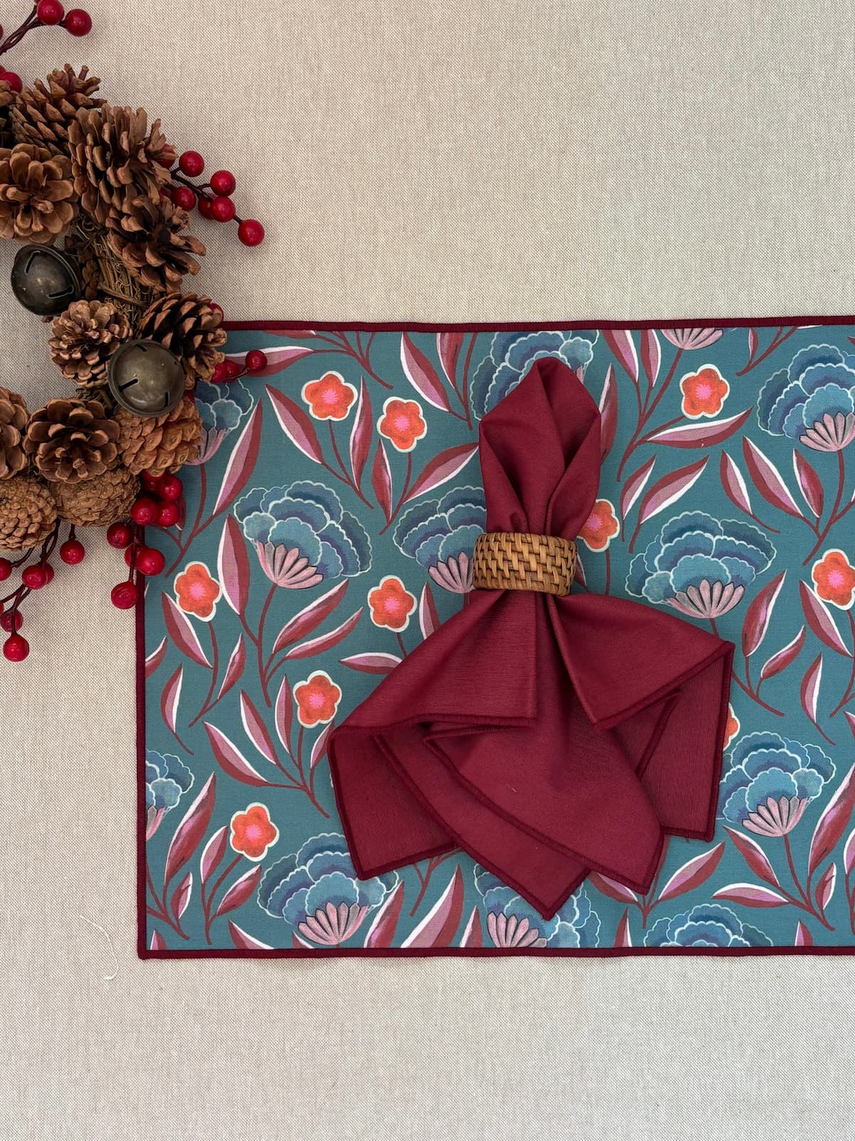 SERVILLETA ALGODÓN BURDEOS