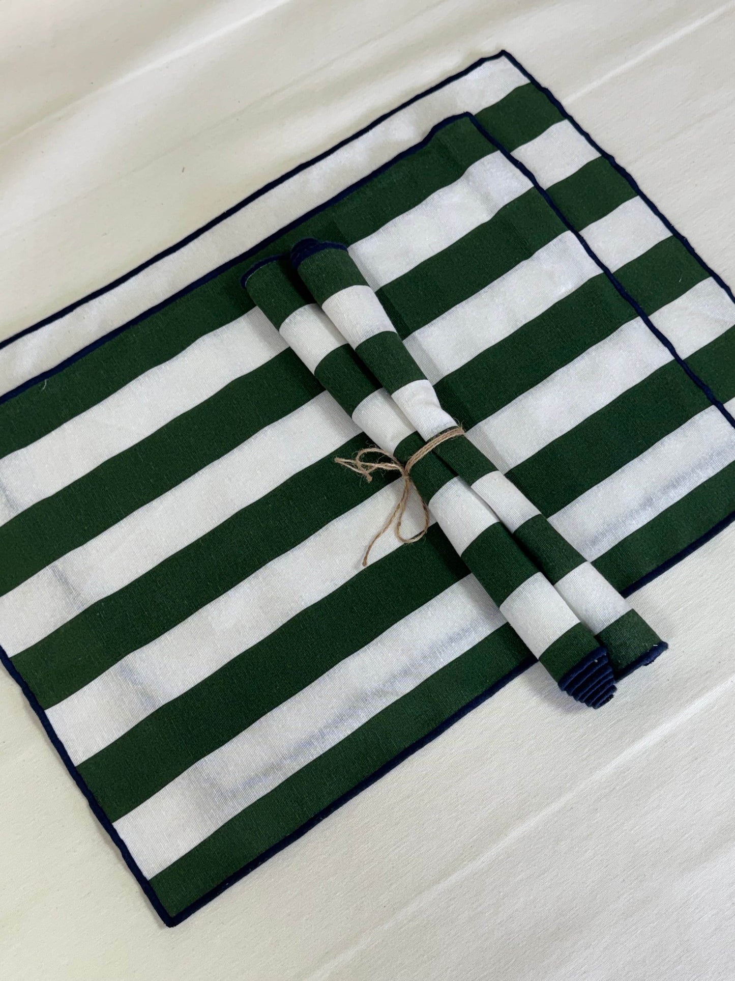 PACK INDIVIDUALES RAYAS VERDES CON AZUL