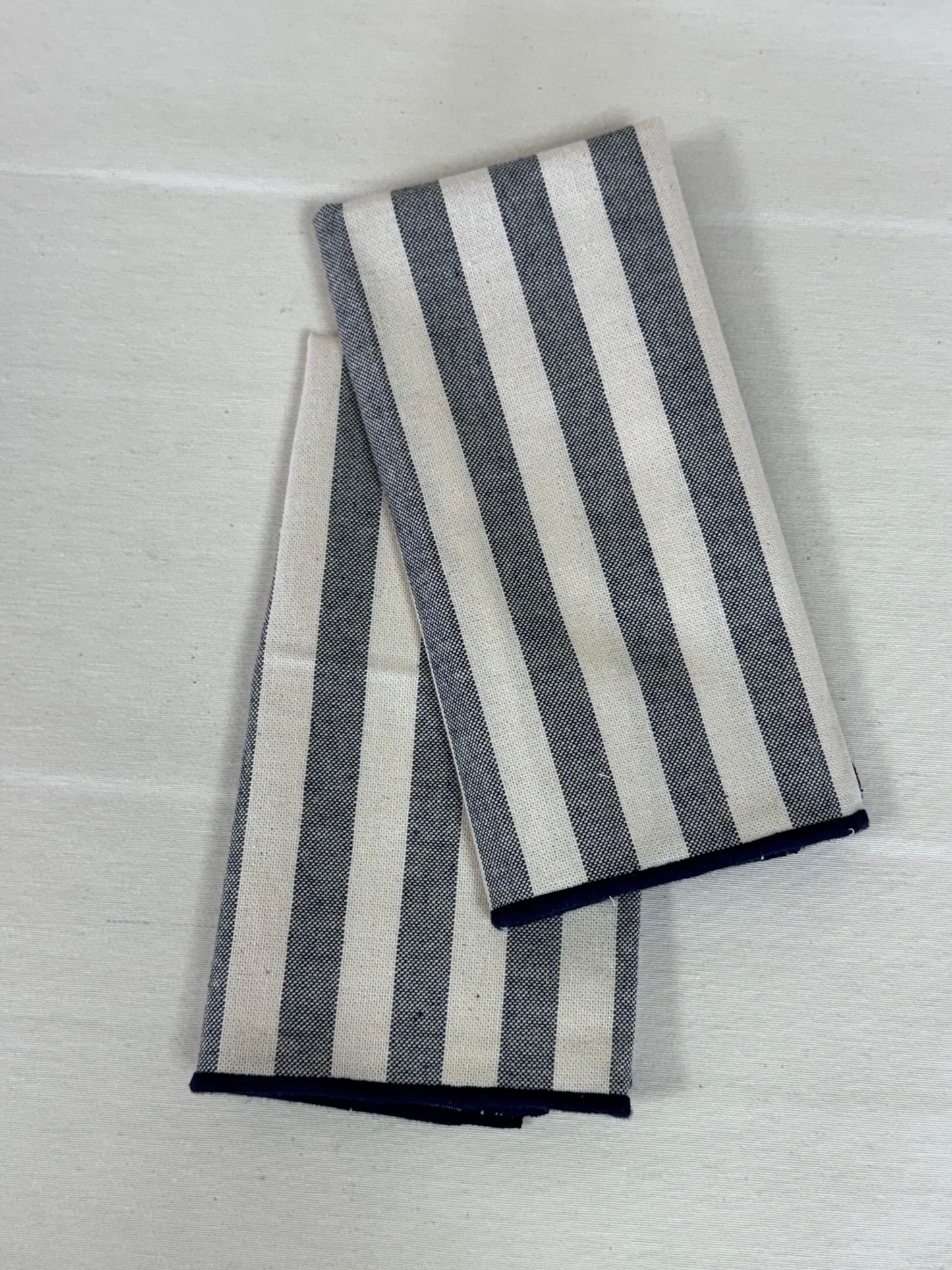 PACK SERVILLETAS RAYAS GRIS CON AZUL
