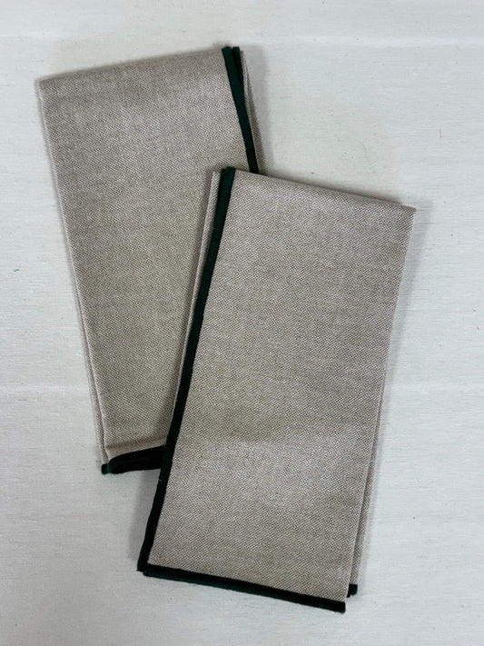PACK SERVILLETAS RÚSTICAS CON VERDE