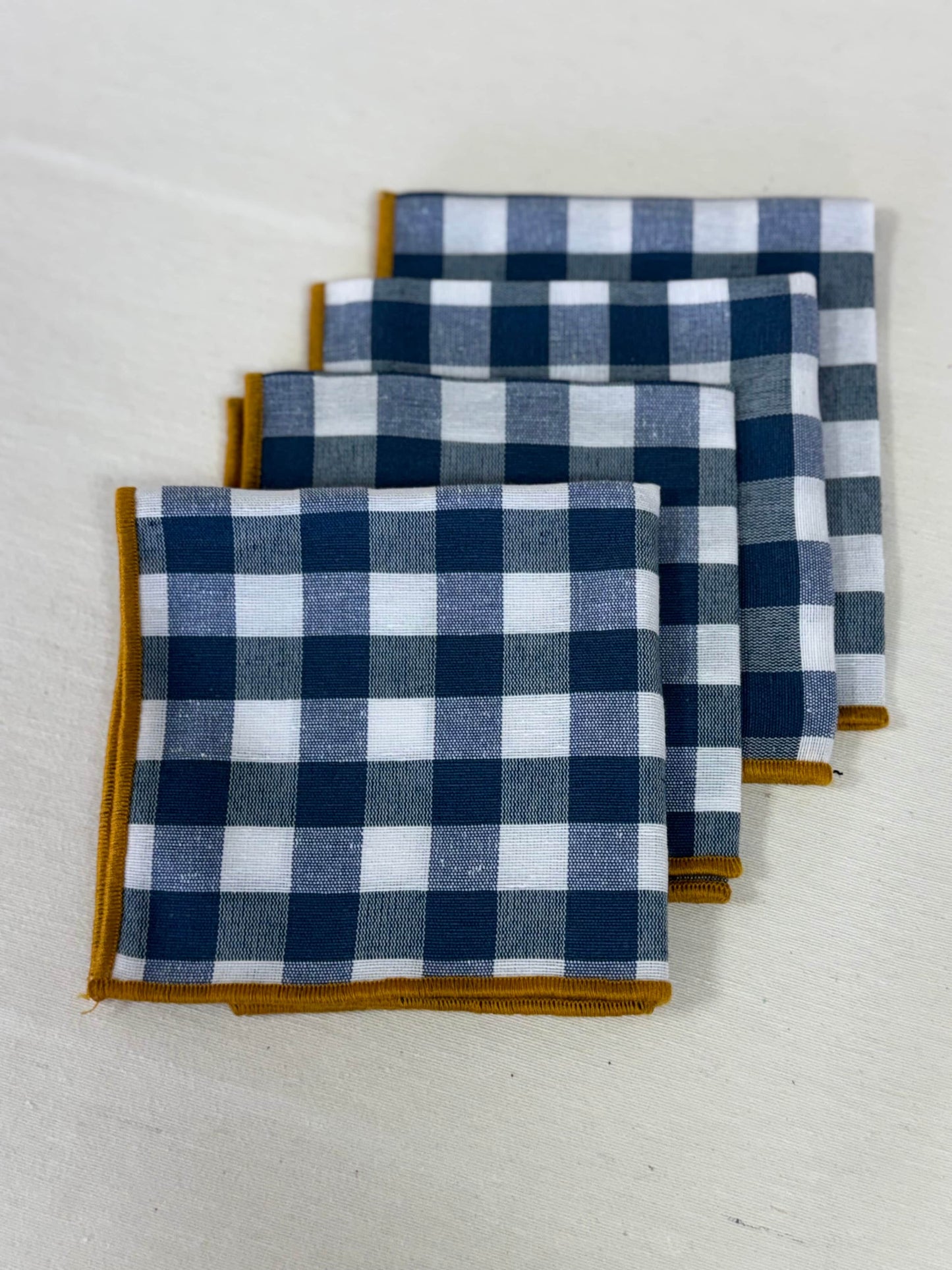 PACK SERVILLETAS CÓCTEL VICHY AZUL