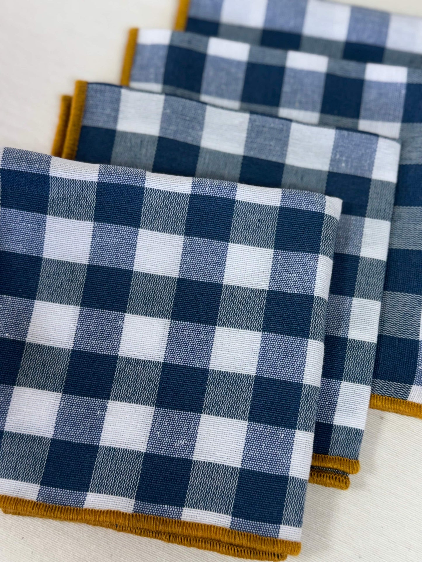 PACK SERVILLETAS CÓCTEL VICHY AZUL