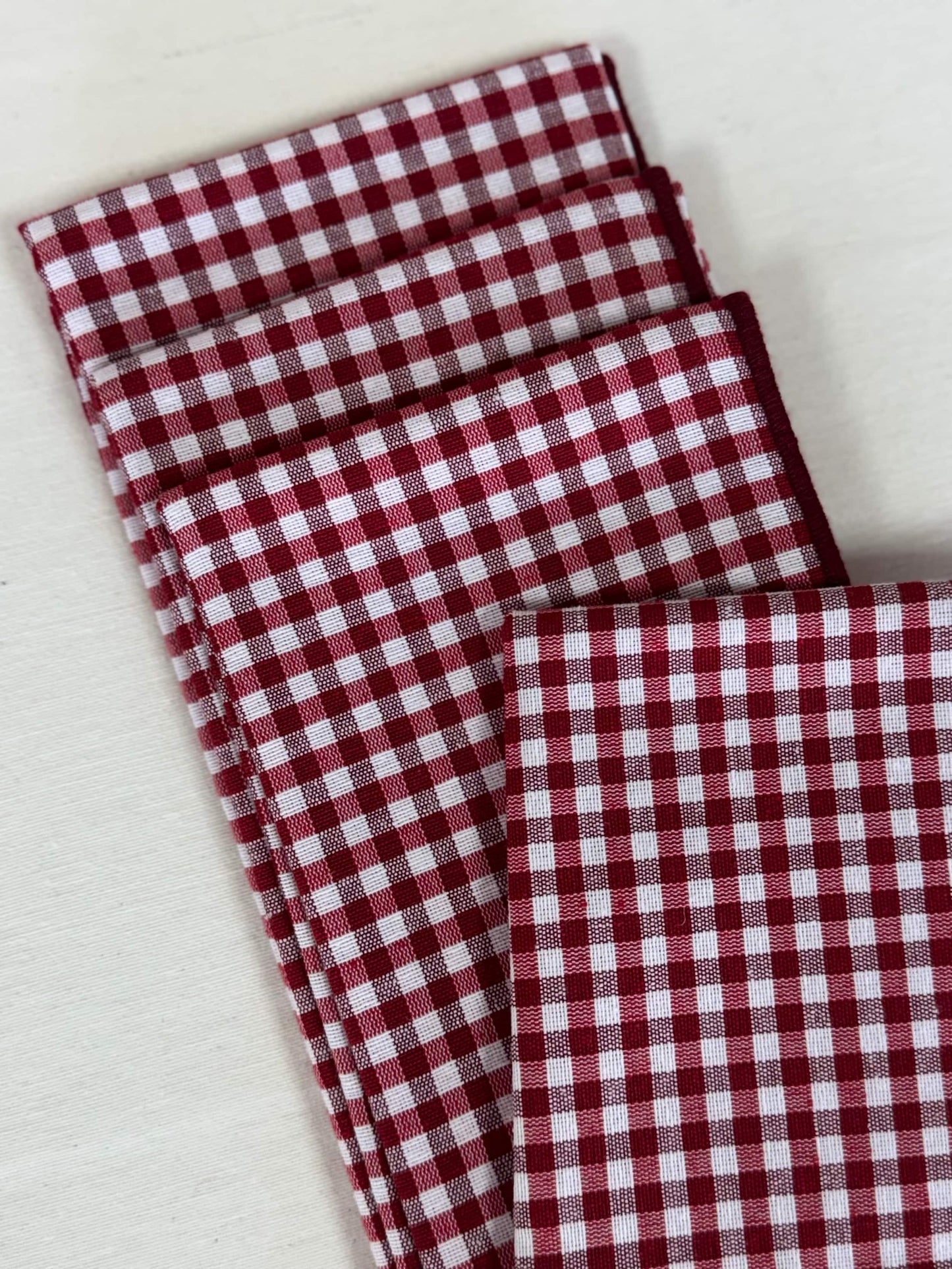 PACK SERVILLETAS VICHY MINI ROJO