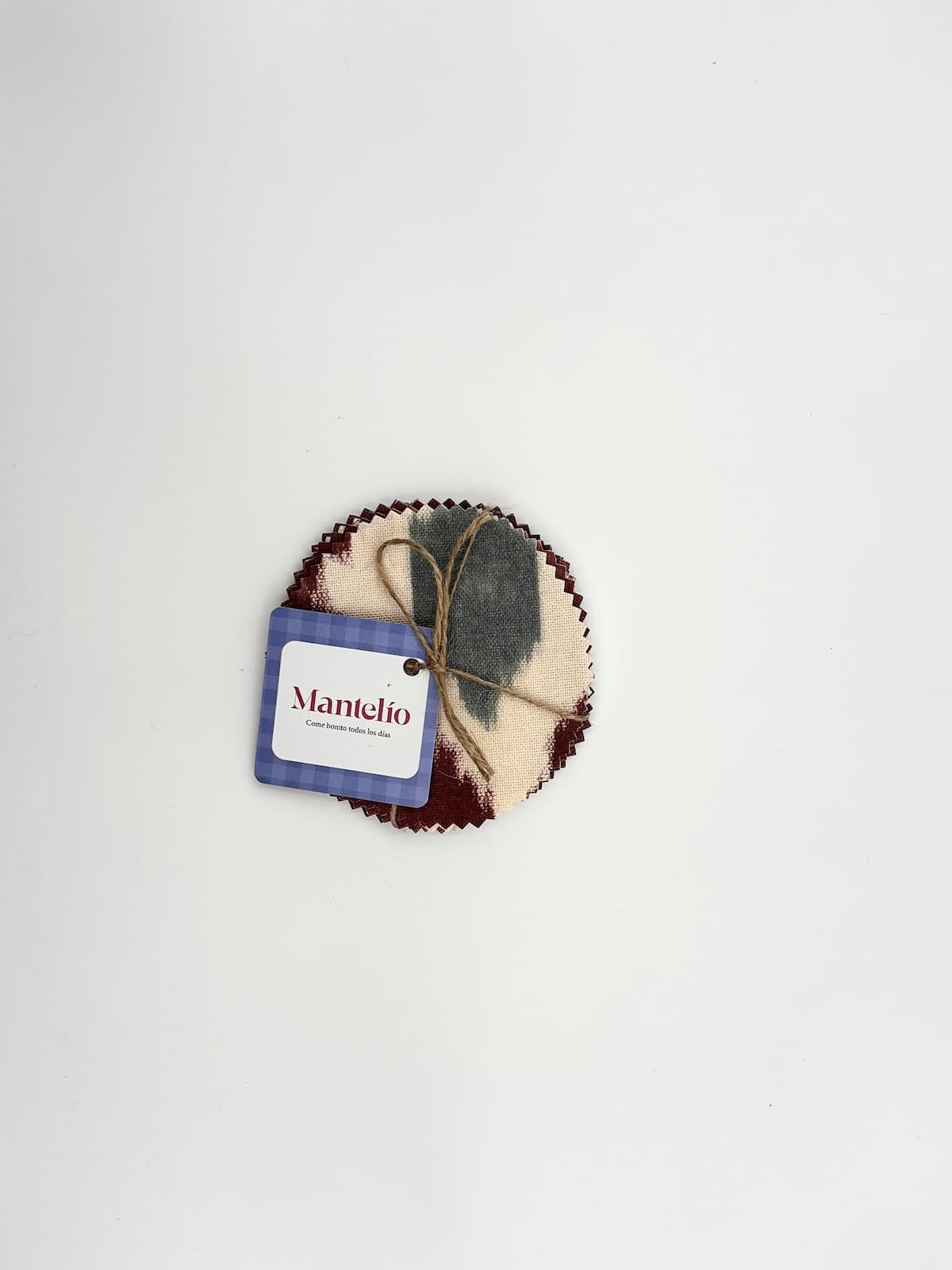 Posavasos de tela resinada Ikat