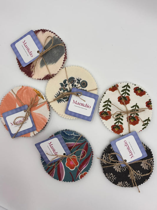 Posavasos de tela resinada