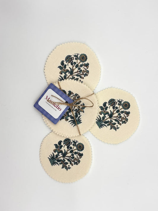 Posavasos de tela resinada