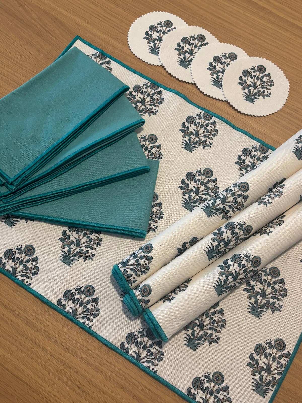 SERVILLETA ALGODÓN AGUAMARINA