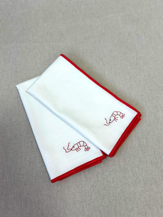 PACK DE 2 SERVILLETAS BORDADAS GAMBA
