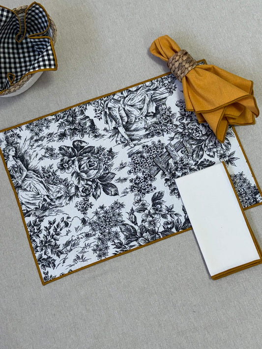 individual de mesa antimanchas estampado