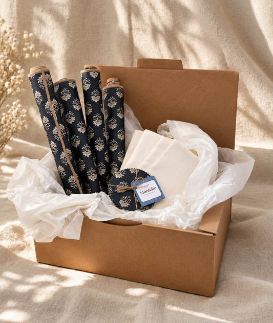 individuales resinados con servilletas y posavasos